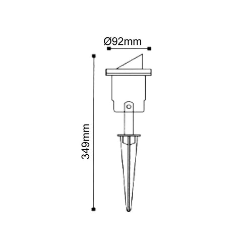 ΣΠΟΤ ΚΗΠΟΥ GU10 max 35W ΜΑΥΡΟ  RAL C0026 HI7183BMS